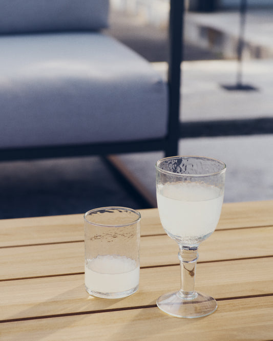 Vinea wine glass made of transparent recycled glass