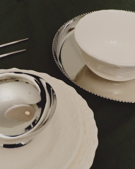 Nirela stainless steel tray Ø 28cm