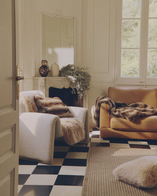 Rug Ardelia in synthetic fibers beige 160 x 230 cm