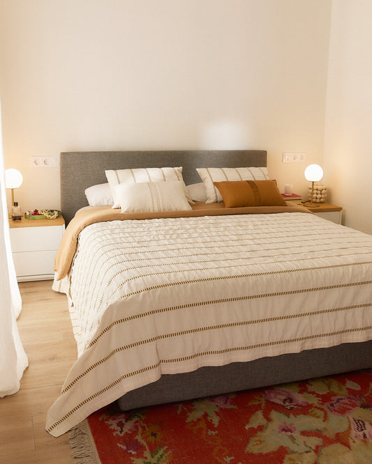 Nahiri grey lift-up storage bed for a 160 x 200 cm mattress