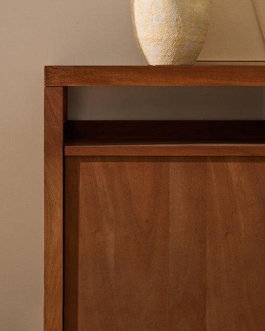 Norani sideboard in solid acacia wood and acacia veneer 180 x 85 cm