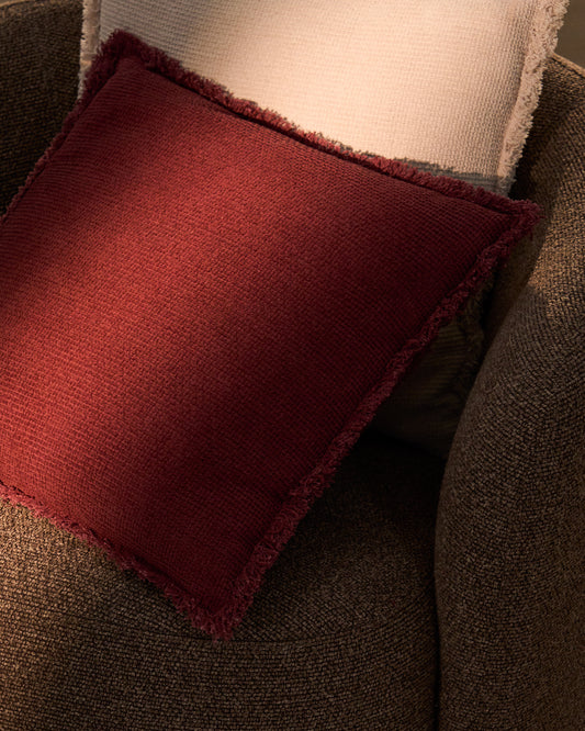 Meral maroon cushion cover 45 x 45 cm