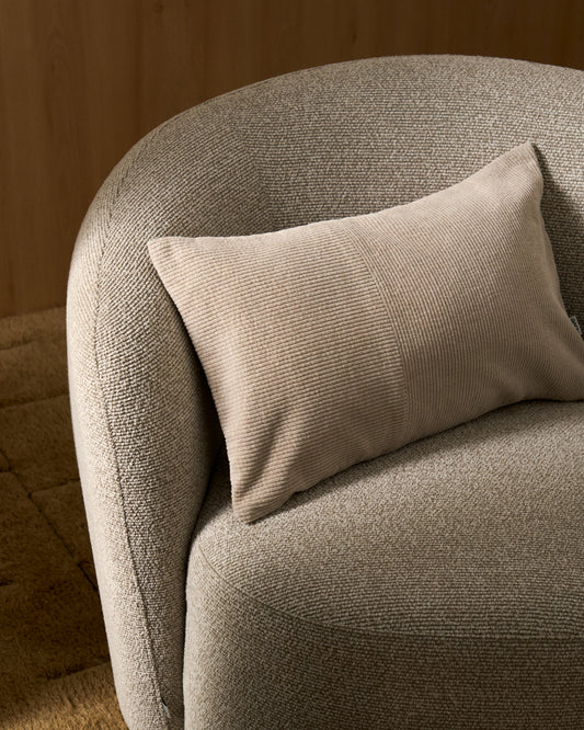 Seliria beige corduroy cushion cover 30 x 50 cm