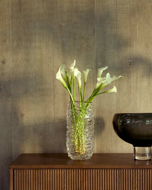 Vorma clear glass vase 29.5cm