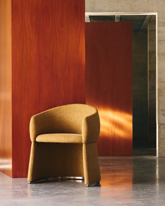 Bosca ochre chenille chair