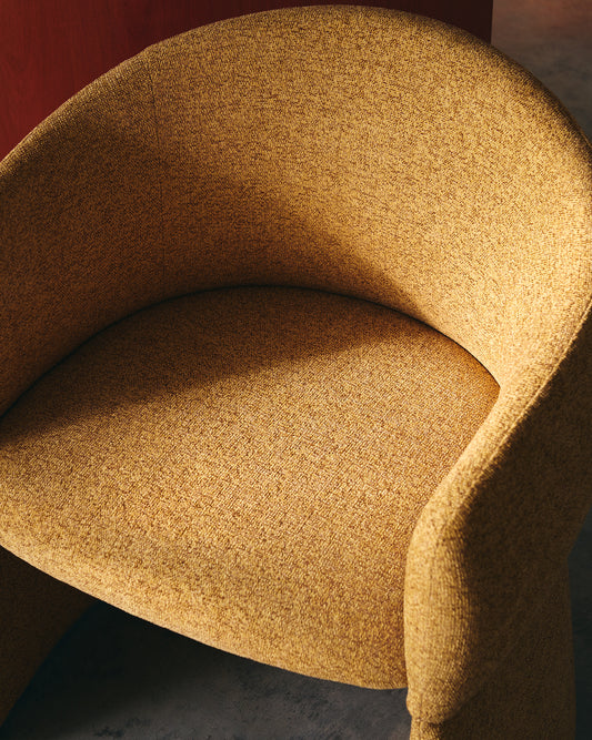 Bosca ochre chenille chair