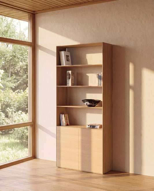 Visala oak veneer shelf 60 x 209 cm FSC Mix Credit