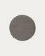 Sora round corduroy chair cushion in grey, 35 cm