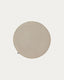 Sora round corduroy chair cushion in taupe, 35 cm