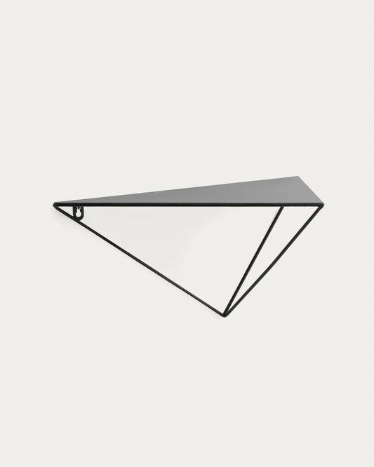 Teg prism shelf in steel with black finish 40 x 20 cm