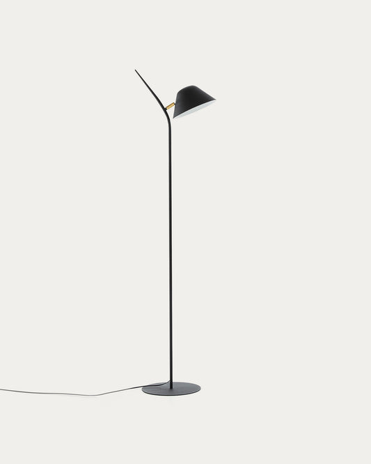 Aurelia floor lamp in steel with black finish