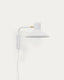 Aria small steel wall light with white finish