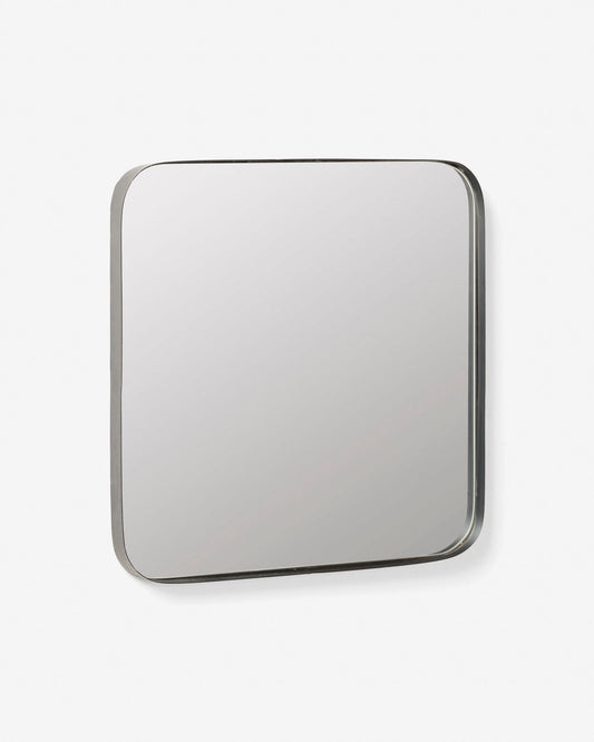 Marco black metal wall mirror 40 x 40 cm
