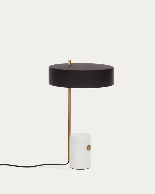 Phant table lamp in metal and marble