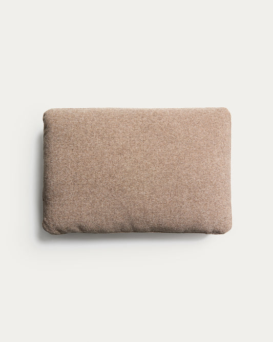 Blok brown chenille cushion 40 x 60cm
