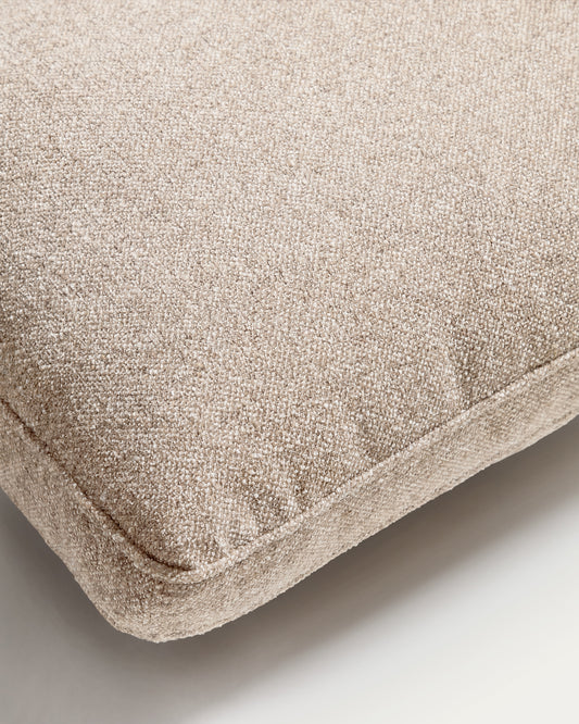 Blok beige chenille cushion 40 x 60cm
