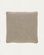 Blok beige chenille cushion 60 x 60cm