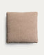 Blok brown chenille cushion 60 x 60cm