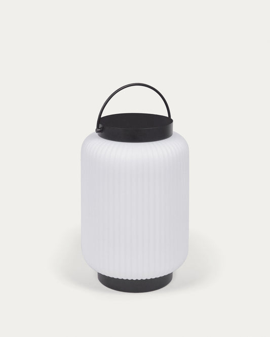 Verona table lamp in polythene and metal with black finish