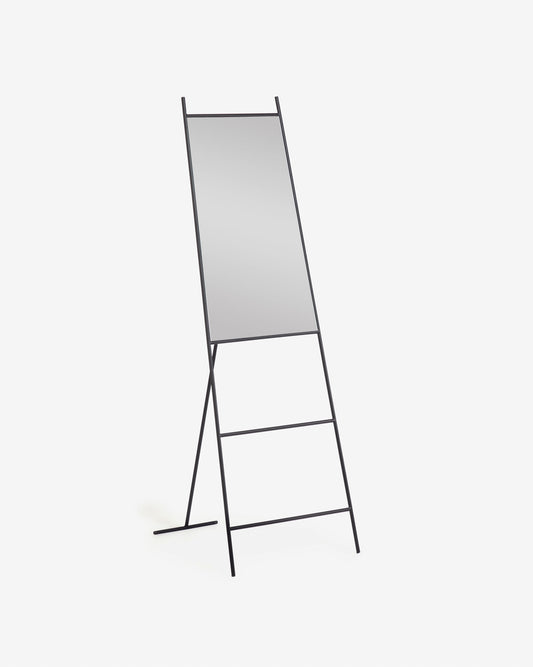 Norland black metal full-length mirror 55 x 166 cm