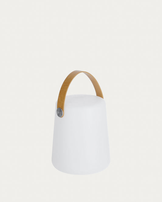 Dialma table lamp with brown flex