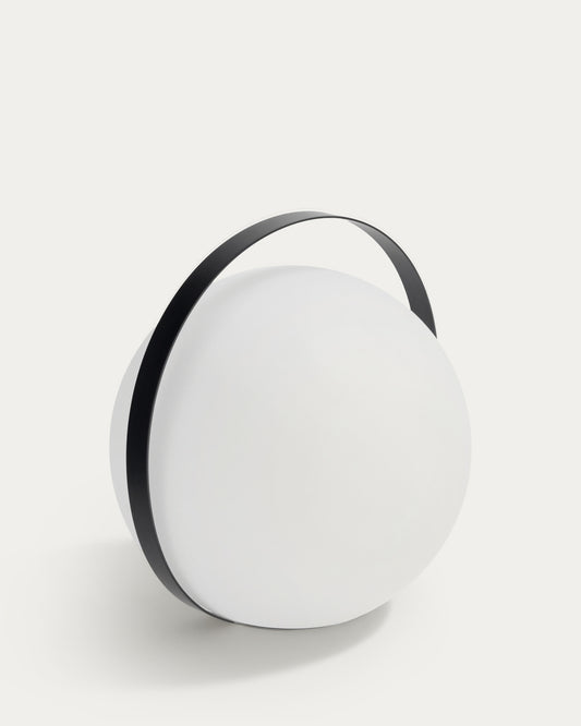 Dinesh table lamp with black steel flex