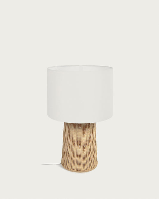 Kimjit table lamp in rattan with natural finish