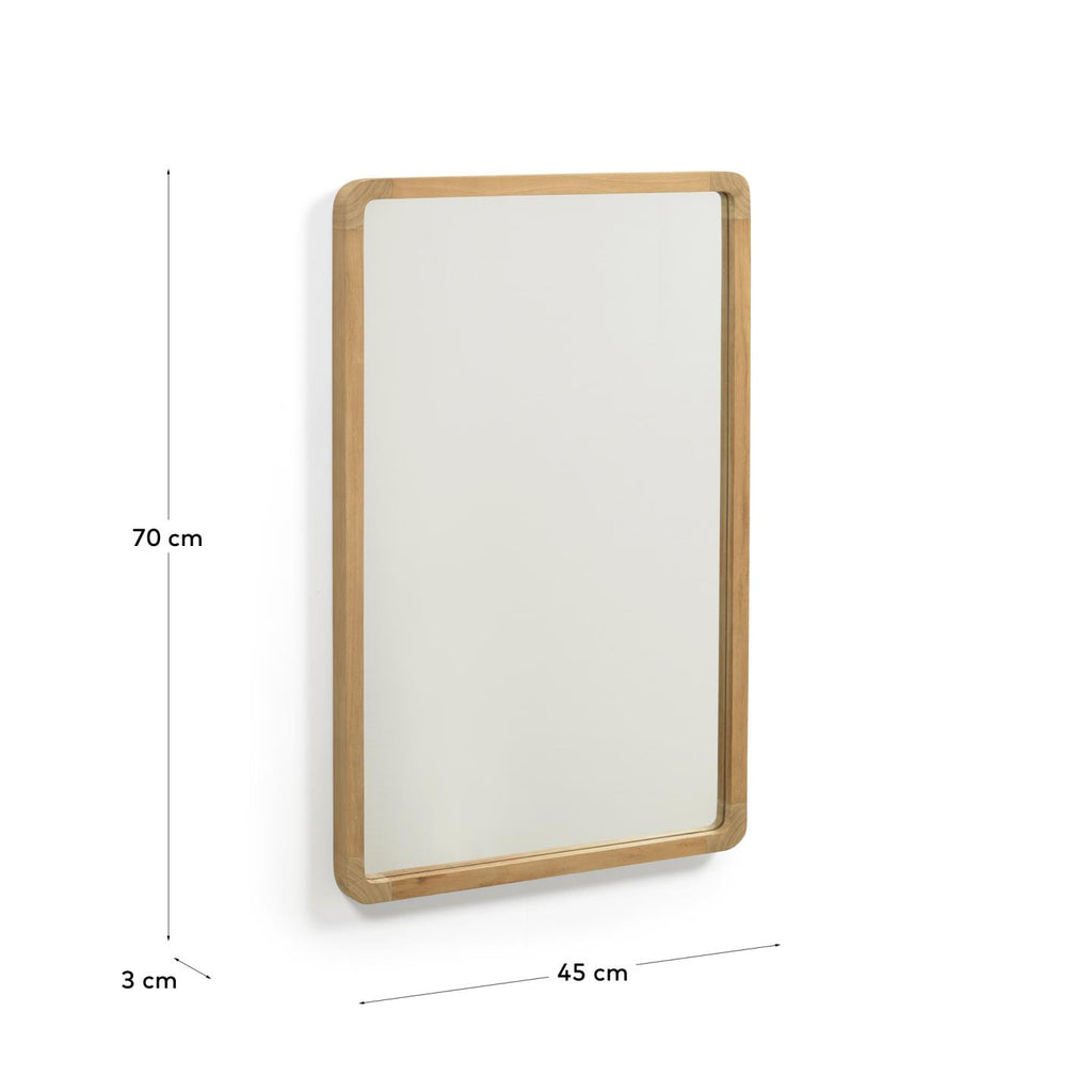 Shamel solid teak mirror 45 x 70 cm