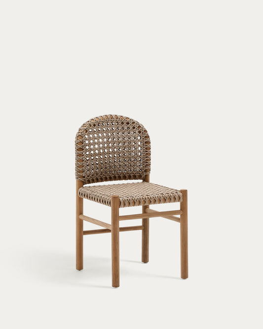 Tavira outdoor chair in solid teak wood