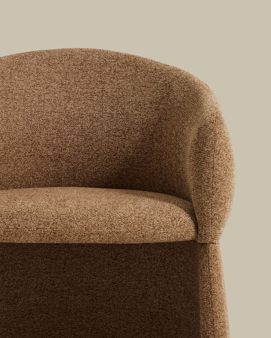 Bosca brown chenille chair