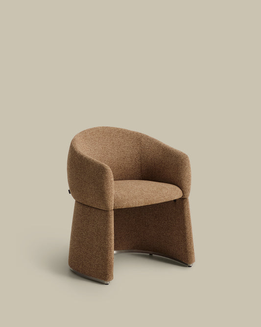Bosca brown chenille chair