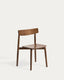 Evera chair in oak veneer with walnut finish