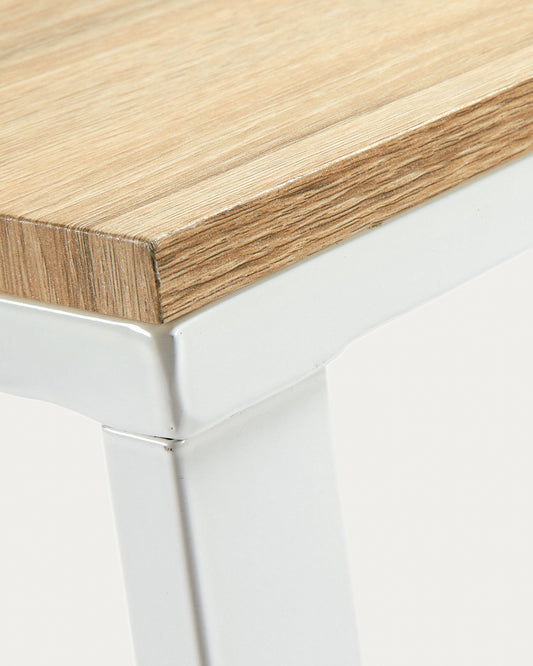 Rectangular white Talbot desk 120 x 60 cm