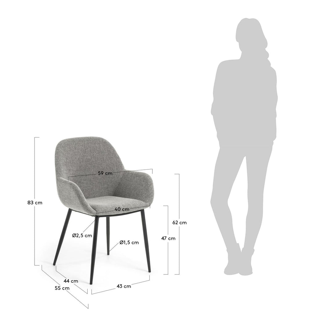 Konna light grey chair