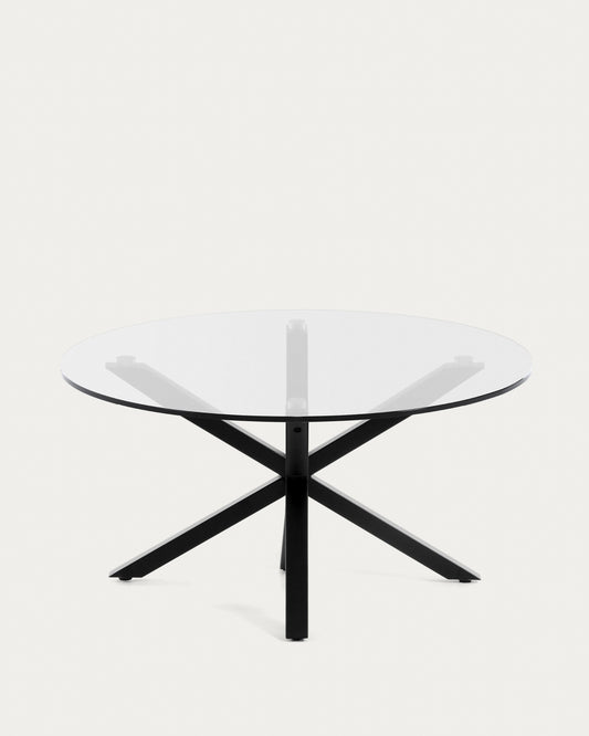 Argo coffee table glass black Ø 82 cm