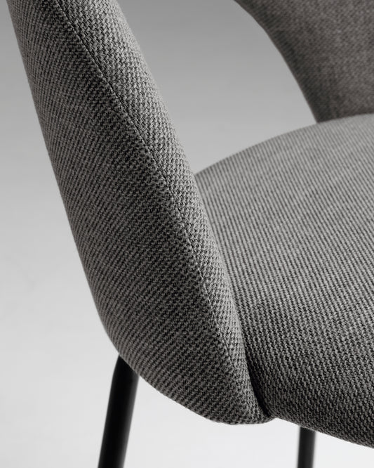 Mahalia dark grey stool height 63 cm FSC 100%