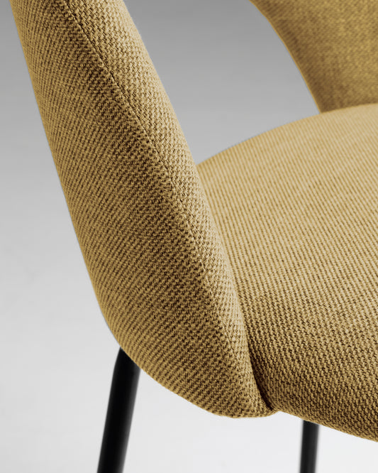 Mahalia mustard-yellow stool height 63 cm FSC 100%