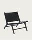 Black Calixta armchair