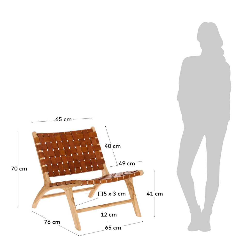 Brown Calixta armchair