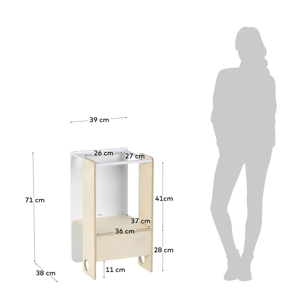 Nuun learning Tower in birch veneer