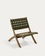 FSC 100% green cord and solid acacia wood Chabeli folding chair