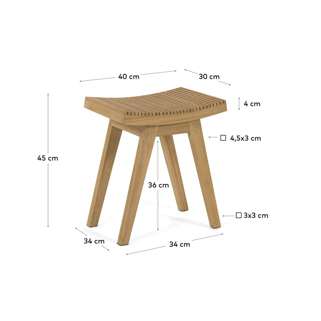 Vicentina solid teak footrest