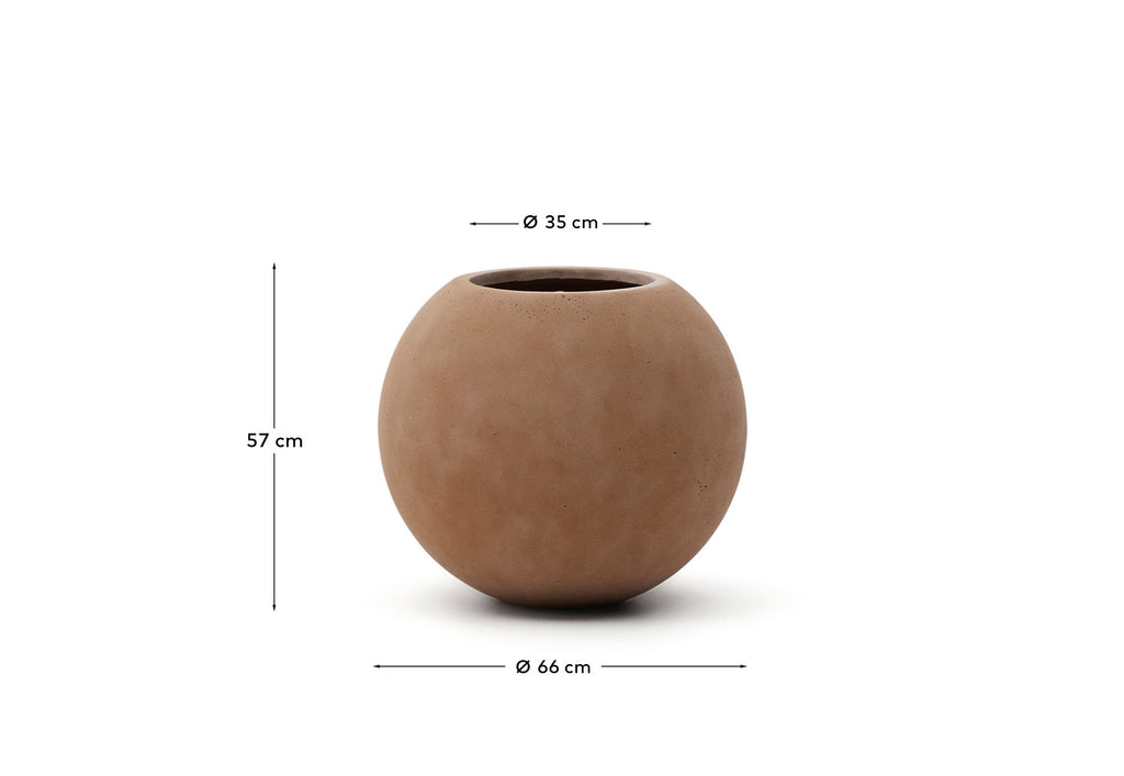 Solna terracotta-effect planter Ø66cm