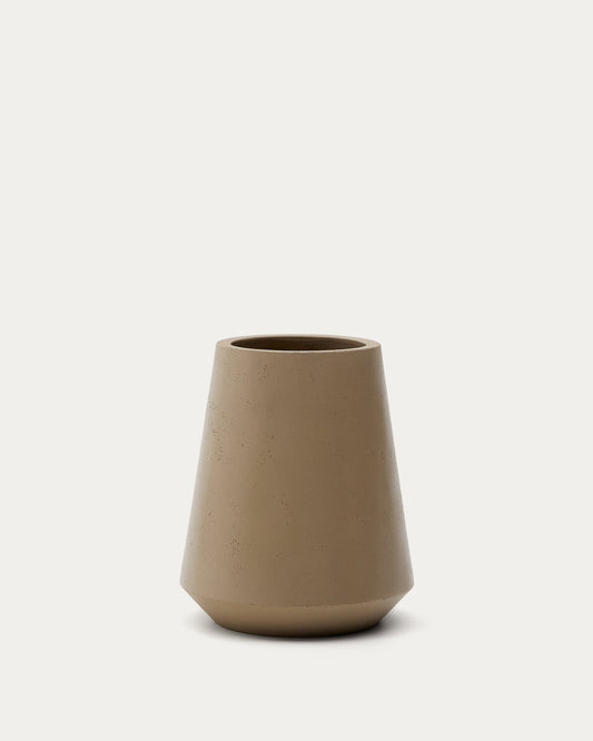 Calun beige cement planter Ø 50cm