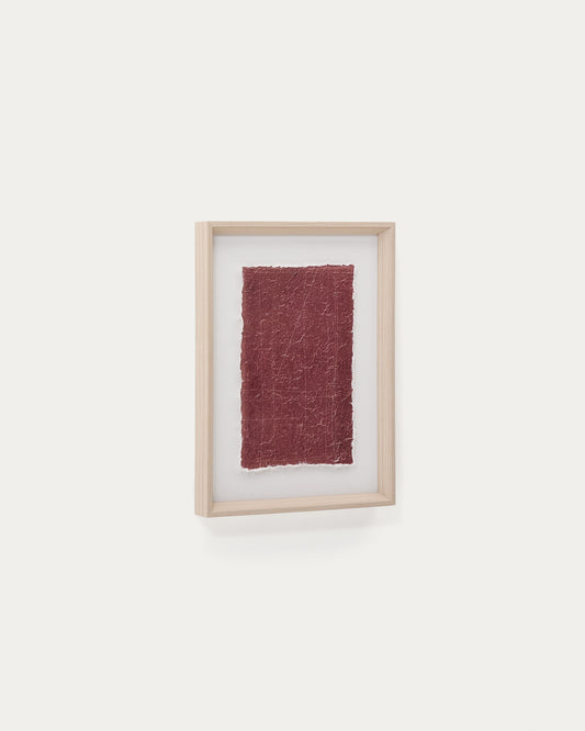 Durkan maroon picture on recycled paper 30 x 40cm