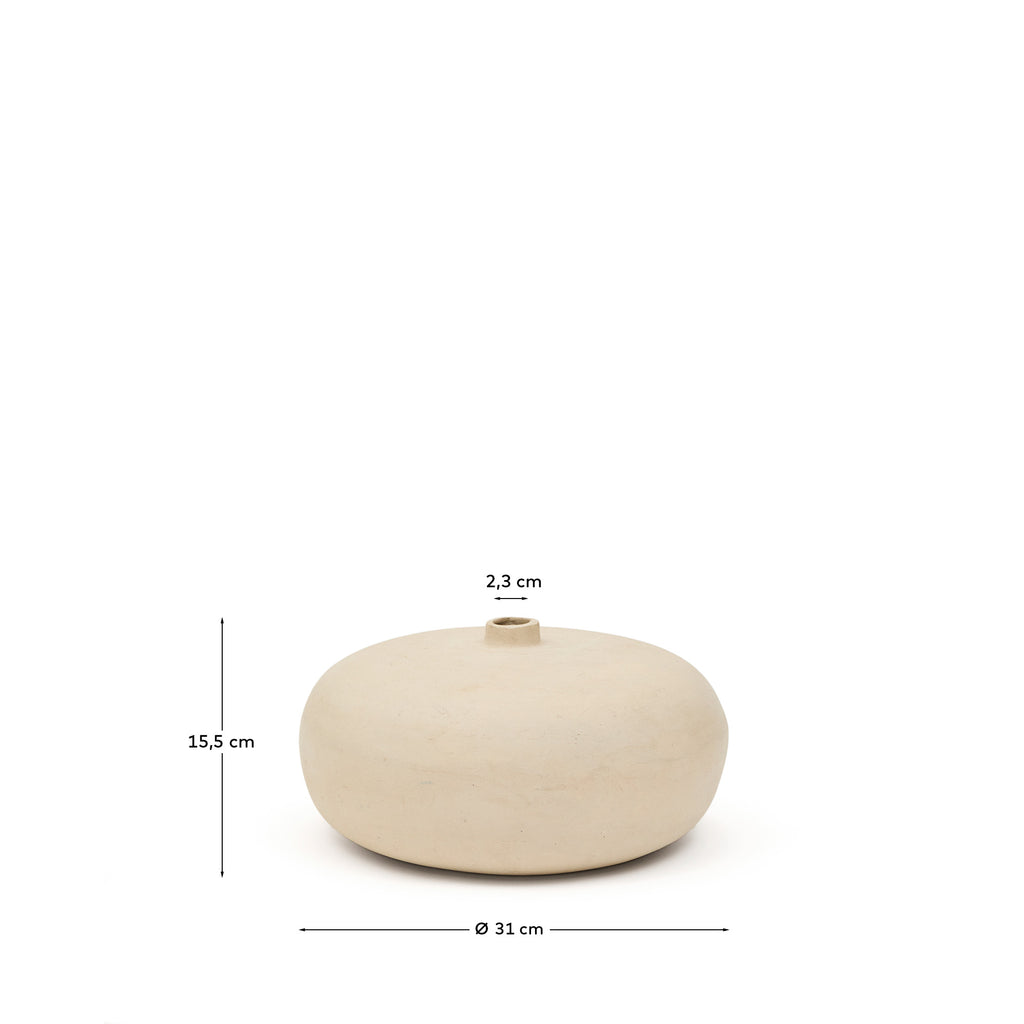 Nivala papier-mâché vase 15.5cm