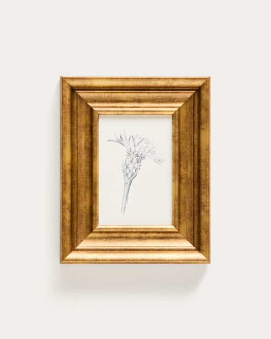 Yalira picture with botanical illustration 32.8 x 70cm