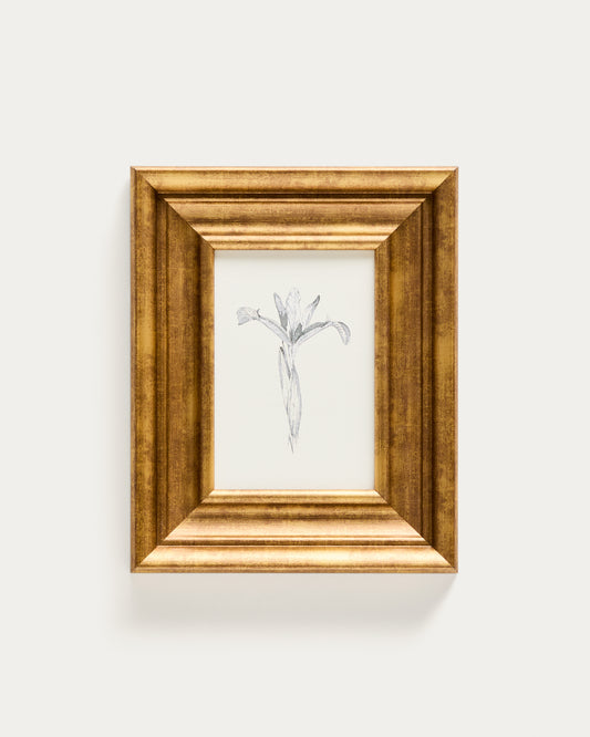 Yalira picture with botanical illustration 32.8 x 70cm