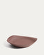 Ebenor centrepiece in chocolate brown ceramic Ø40cm