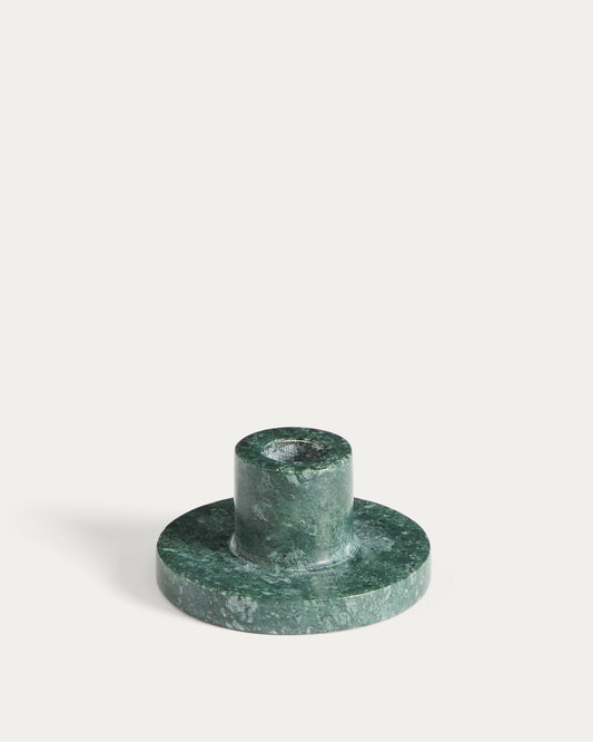 Zalvori green marble candle holder 5cm
